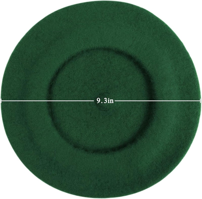 Wheebo Berets for Kids Wool French Beret Hats Artist Painter Hats for Little Girls Boys Solid Color Style - Image 3